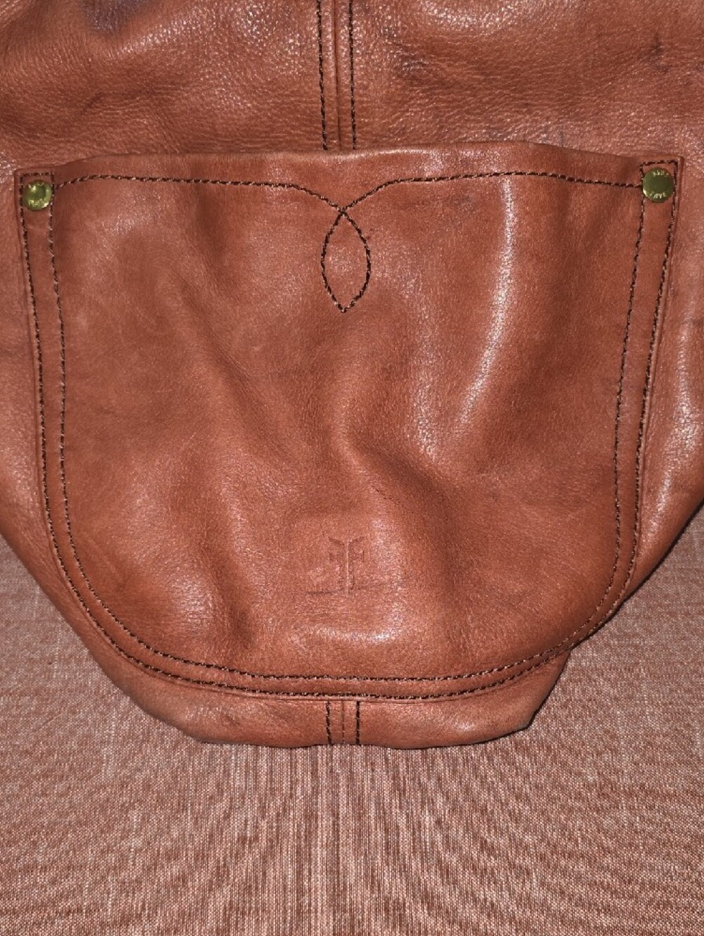 Frye Brown Leather Tote Bag - Picture 9 of 13